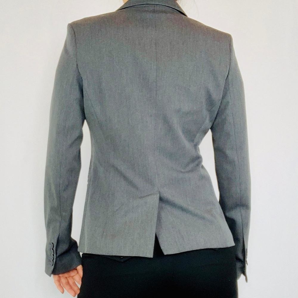 Express Gray Single Button Jacket/Blazer - image 3
